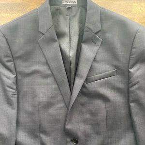 Express Men’s Charcoal Gray Blazer 44R